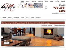 Tablet Screenshot of myersfloors.com